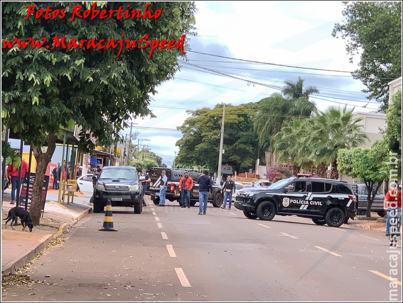 Maracaju: Polícia Civil persegue bandidos que efetuaram assalto a mão armada na região central da cidade