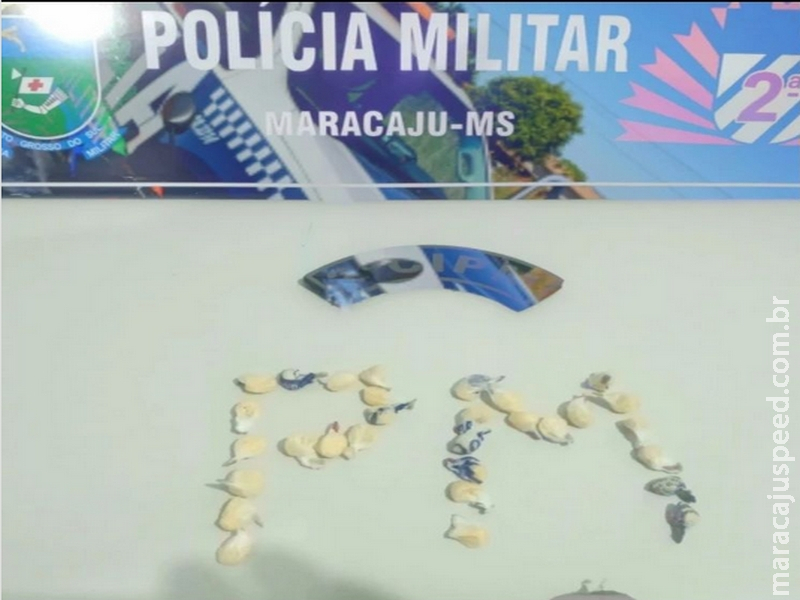 Maracaju: Polícia Militar apreende adolescente de 17 anos de idade, em flagrante por crime de tráfico de drogas na Vila Juquita