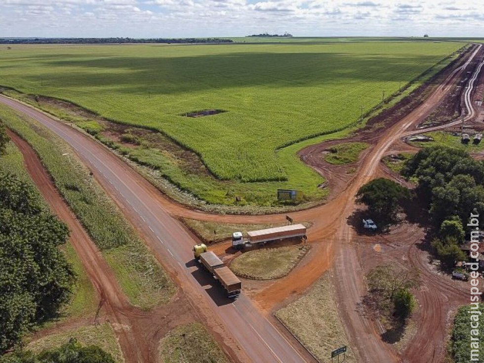 Obra da MS-166 avança, melhorando a logística da Rota Bioceânica Obra da MS-166 avança, melhorando a logística da Rota Bioceânica