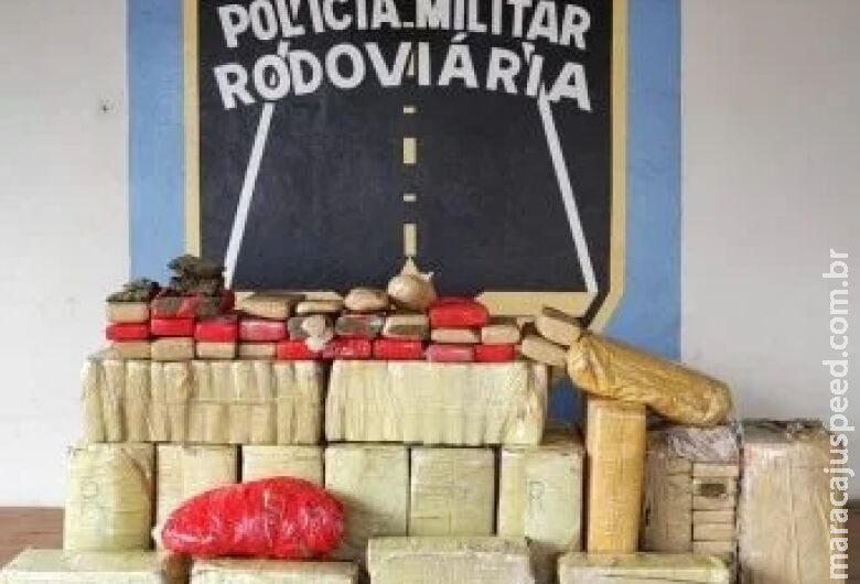 Polícia apreende 330 quilos de maconha na rodovia MS-164 Polícia apreende 330 quilos de maconha na rodovia MS-164