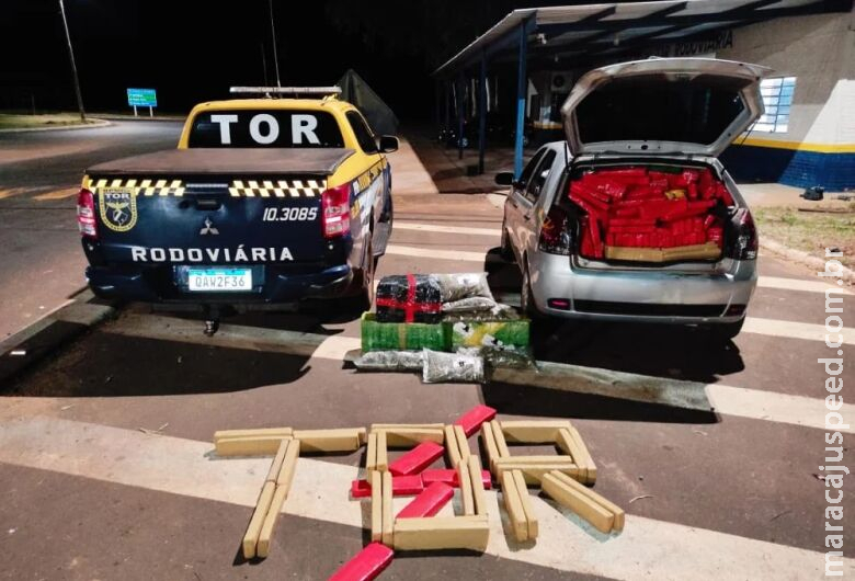 Polícia apreende veículo com 653 quilos de maconha na MS-164 Polícia apreende veículo com 653 quilos de maconha na MS-164