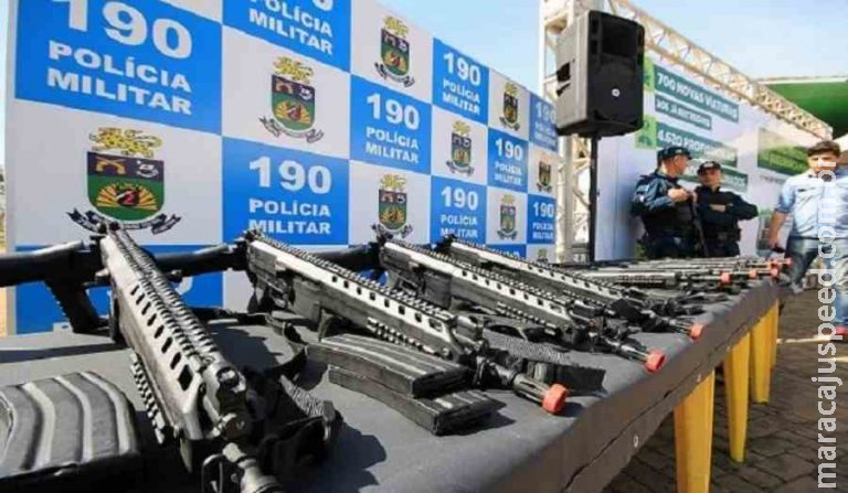 Sejusp designa servidores para fiscalizarem compra de 120 fuzis Beretta para a polícia de MS Sejusp designa servidores para fiscalizarem compra de 120 fuzis Beretta para a polícia de MS