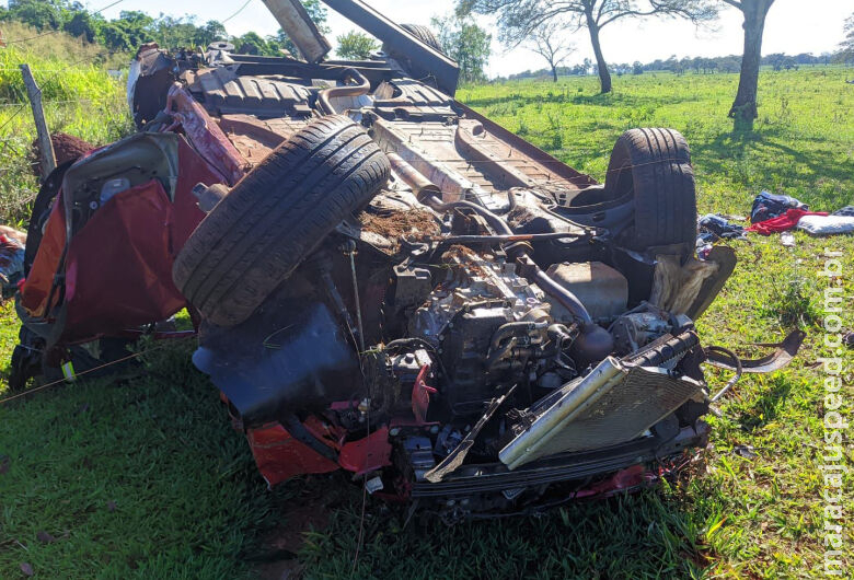 Terceira vítima de capotamento na rodovia MS-156 é identificada Terceira vítima de capotamento na rodovia MS-156 é identificada