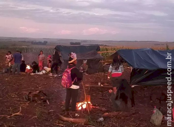 Barracos já ocupam fazenda onde guarani-kaiowá foi morto pela polícia