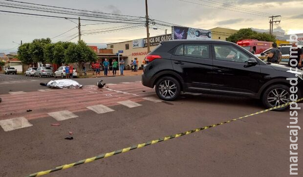 Batida entre carro e moto mata motociclista na hora em MS Batida entre carro e moto mata motociclista na hora em MS