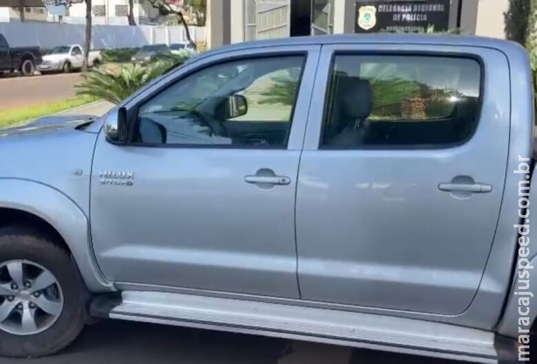 Caminhonete roubada em MG é recuperada em Nova Andradina Caminhonete roubada em MG é recuperada em Nova Andradina