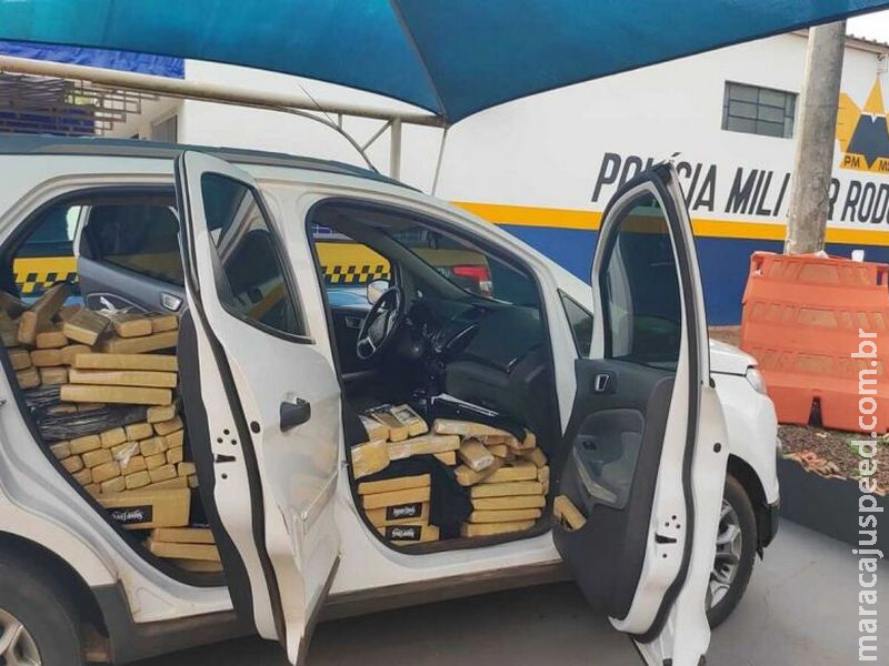Carga de maconha avaliada em mais de R$ 1 milhão é apreendida na MS-164 Carga de maconha avaliada em mais de R$ 1 milhão é apreendida na MS-164