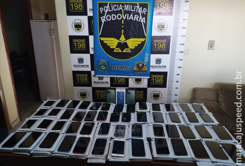 Celulares avaliados em mais de meio milhão de reais são apreendidos Celulares avaliados em mais de meio milhão de reais são apreendidos
