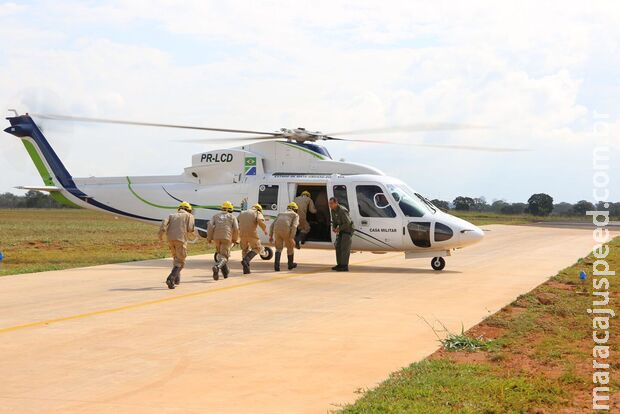 Corpo de Bombeiros faz instrução com aeronaves em Curso de Prevenção a Incêndio Florestal Corpo de Bombeiros faz instrução com aeronaves em Curso de Prevenção a Incêndio Florestal