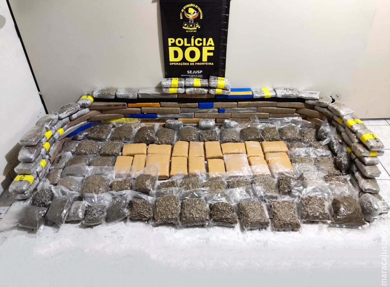 DOF apreende drogas avaliadas em aproximadamente R$ 680 mil na MS-289 DOF apreende drogas avaliadas em aproximadamente R$ 680 mil na MS-289