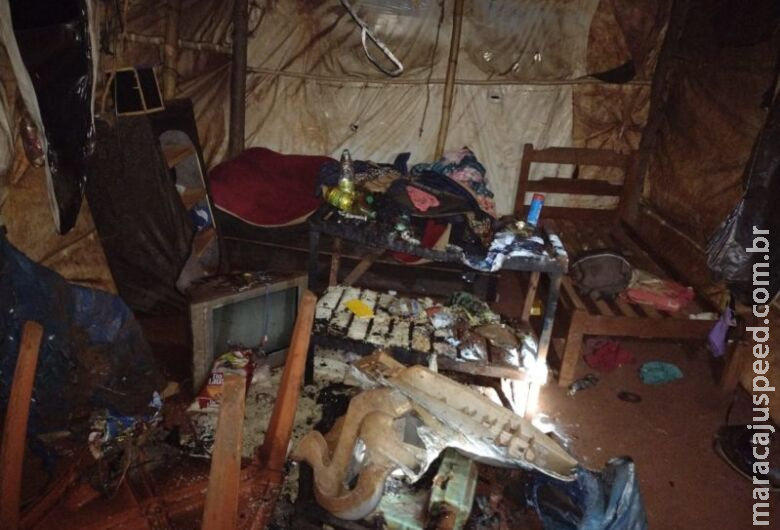 Família tem barraco incendiado de forma criminosa em Dourados
