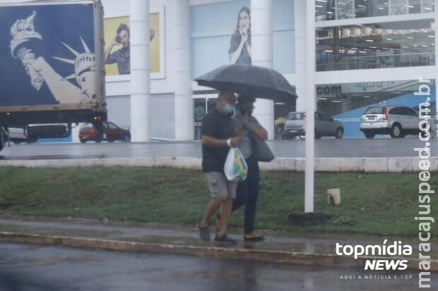 Frente fria mantém instabilidade em parte de MS; Inmet mantém alerta de tempestade Frente fria mantém instabilidade em parte de MS; Inmet mantém alerta de tempestade