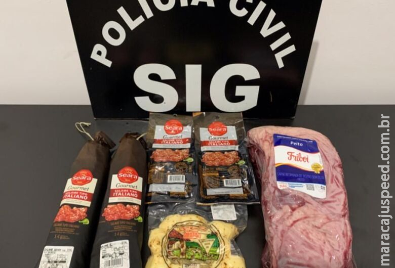 Homem é preso após furtar alimentos de supermercado Homem é preso após furtar alimentos de supermercado