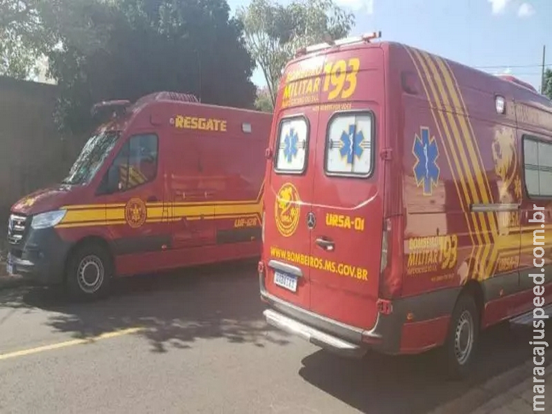 Mulher é socorrida na rua em bairro de Campo Grande com sinais de espancamento Mulher é socorrida na rua em bairro de Campo Grande com sinais de espancamento