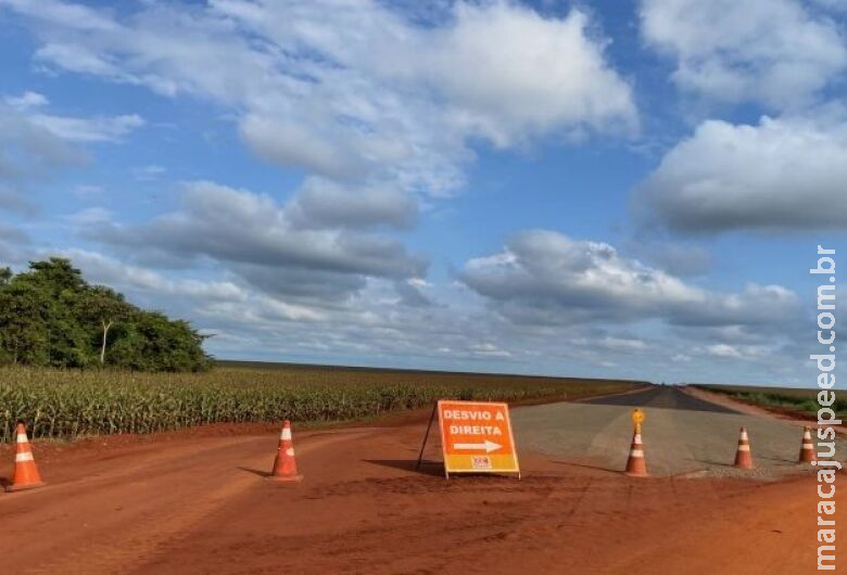 Obra que vai ligar Maracaju à Dourados avança para receber asfalto Obra que vai ligar Maracaju à Dourados avança para receber asfalto