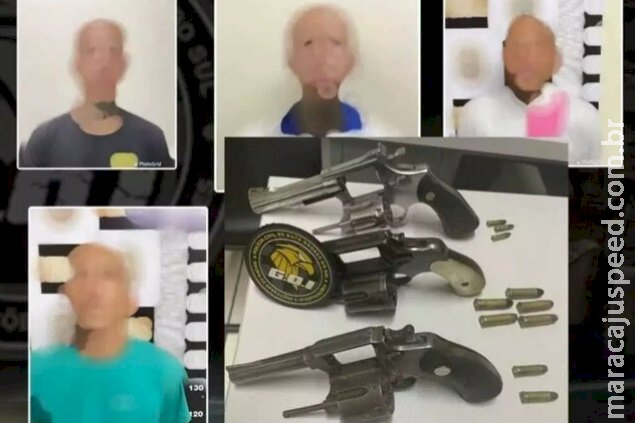 Suspeitos de execuções em MS são presos celebrando mortes Suspeitos de execuções em MS são presos celebrando mortes