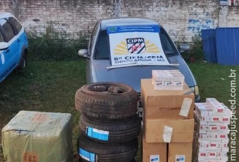 Cigarros e pneus do Paraguai são apreendidos pela polícia Cigarros e pneus do Paraguai são apreendidos pela polícia