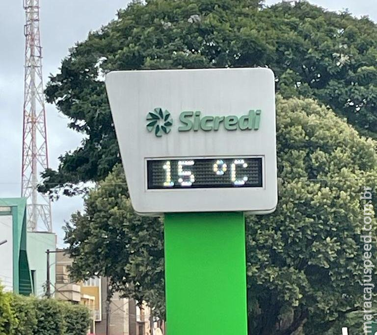 Frente fria avança por MS e mínima deve chegar aos 9ºC durante o dia Frente fria avança por MS e mínima deve chegar aos 9ºC durante o dia