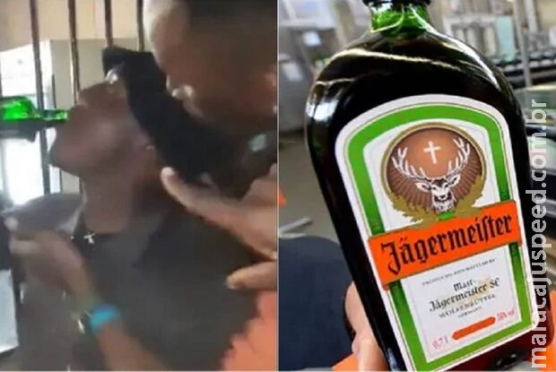 Homem morre dois minutos após beber garrafa de destilado em competição Homem morre dois minutos após beber garrafa de destilado em competição