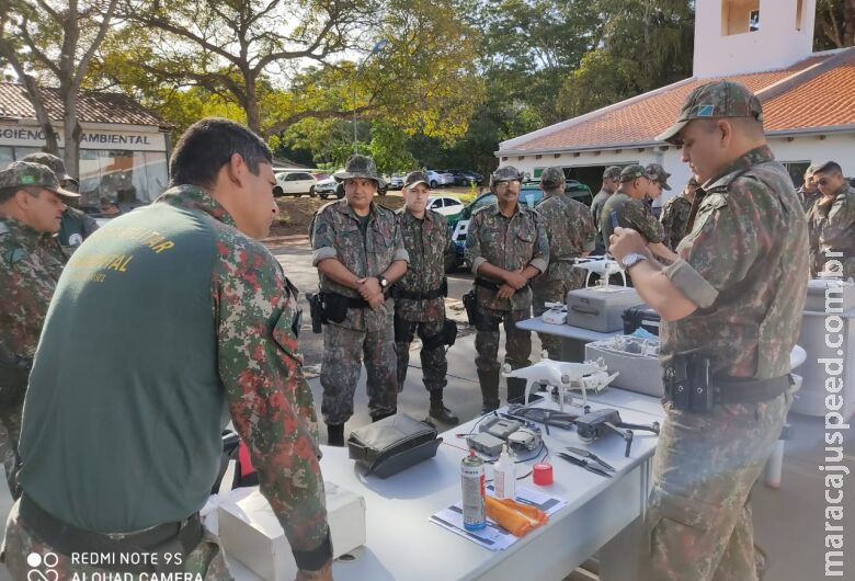 Mais de 40 policiais do Estado participam de curso de aperfeiçoamento em uso de drones