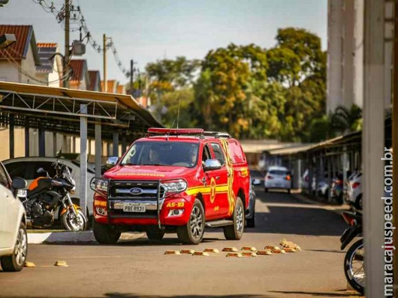 Princípio de incêndio em apartamento onde estavam crianças e babá mobiliza Corpo de Bombeiros