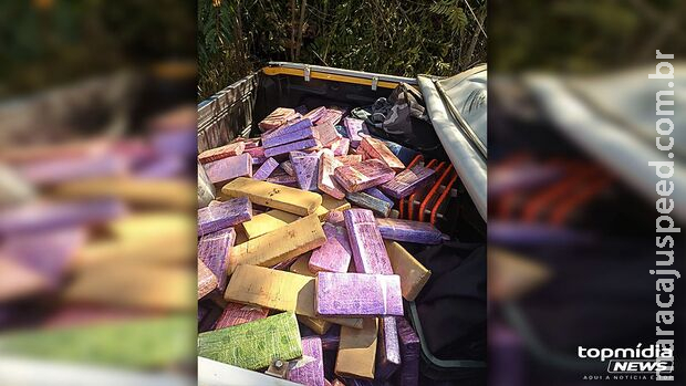 Traficante sofre acidente e acaba preso com 530 tabletes de maconha em MS Traficante sofre acidente e acaba preso com 530 tabletes de maconha em MS