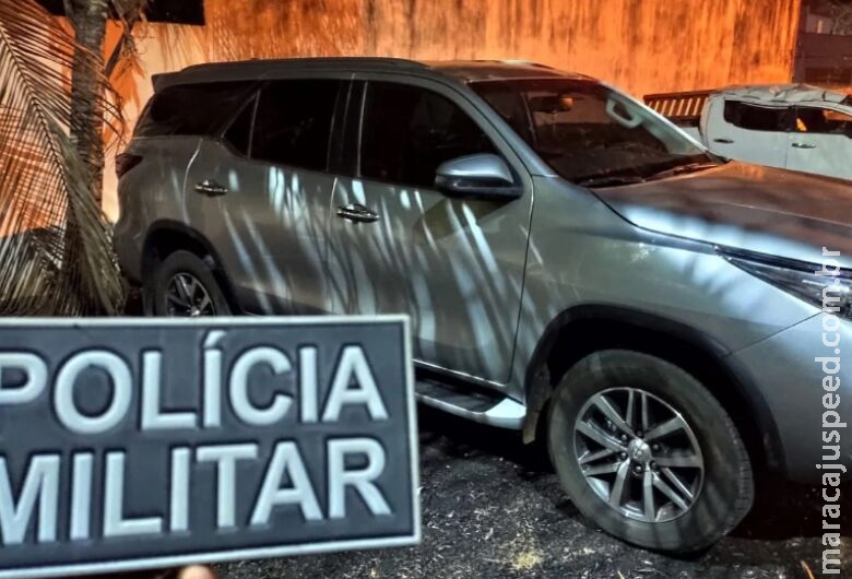Veículo roubado no interior de São Paulo é recuperado em MS Veículo roubado no interior de São Paulo é recuperado em MS