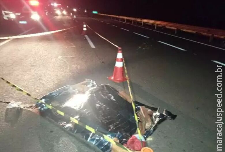 Andarilho morre atropelado por carreta na rodovia BR-163 Andarilho morre atropelado por carreta na rodovia BR-163
