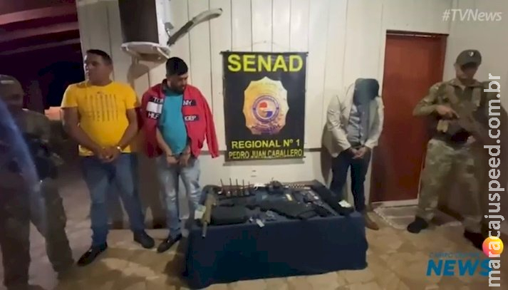 Brasileiro e dois paraguaios são presos com arsenal em povoado na fronteira Brasileiro e dois paraguaios são presos com arsenal em povoado na fronteira