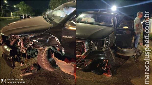 Casal é sequestrado e bandido bate Hilux roubada em Campo Grande Casal é sequestrado e bandido bate Hilux roubada em Campo Grande