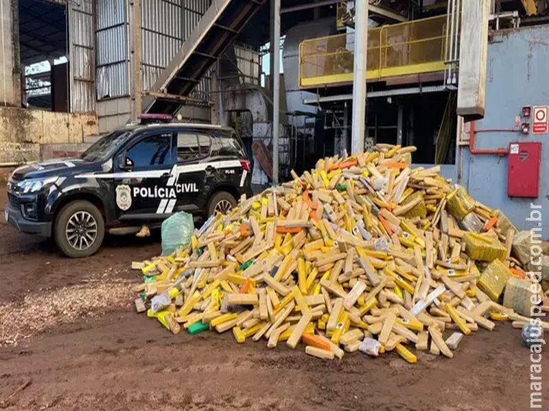 De lança-perfume a coca, 15 toneladas de drogas são incineradas na fronteira