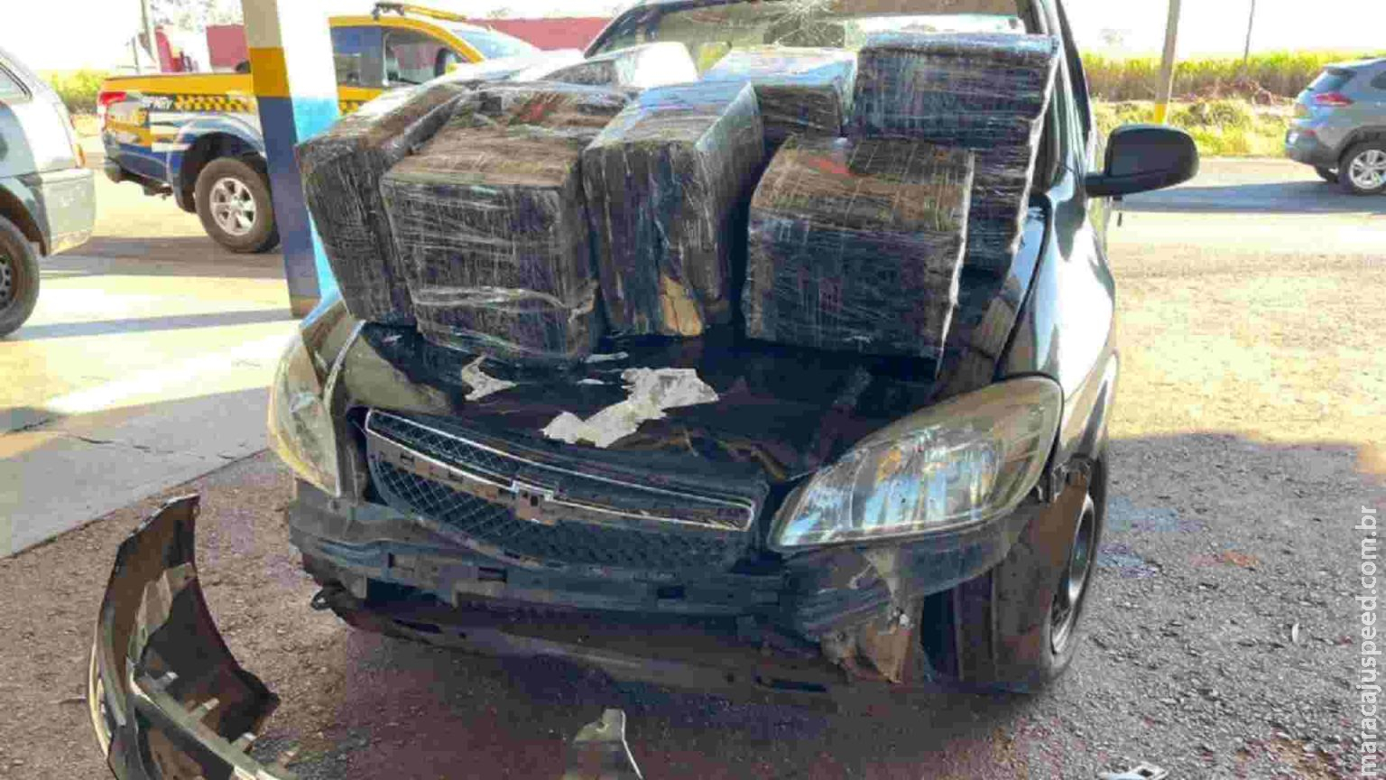Durante fuga, traficante atropela e deixa motociclista em estado grave em Nova Andradina Durante fuga, traficante atropela e deixa motociclista em estado grave em Nova Andradina