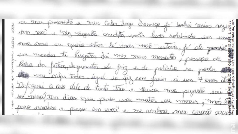 Em carta com tom terrorista, integrante do PCC faz ameaça à polícia, secretário e até ao Judiciário de MS Em carta com tom terrorista, integrante do PCC faz ameaça à polícia, secretário e até ao Judiciário de MS