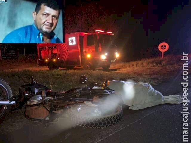 Homem de 55 anos morre em acidente com moto na MS-134 Homem de 55 anos morre em acidente com moto na MS-134