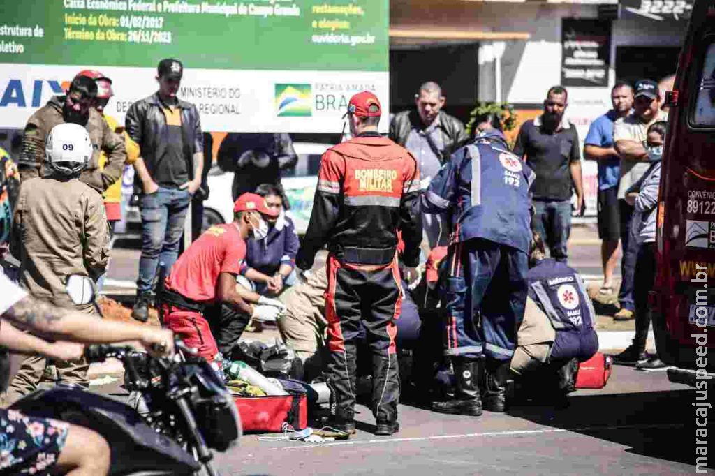 Idoso atropelado por motociclista em Campo Grande morre na Santa Casa