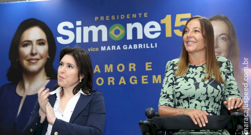 Mara Gabrilli é anunciada como candidata a vice em chapa com Simone Tebet Mara Gabrilli é anunciada como candidata a vice em chapa com Simone Tebet