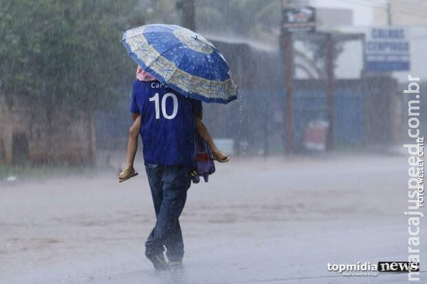 Municípios de MS registram grandes volumes de chuva em apenas duas horas