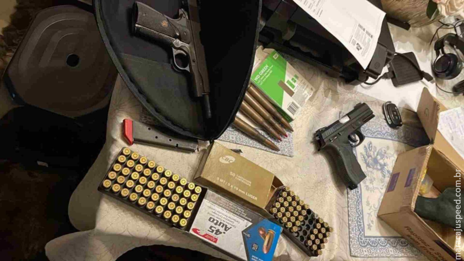 Policial federal é preso em operação contra agiotagem e pistolagem que cumpriu mandado em Campo Grande Policial federal é preso em operação contra agiotagem e pistolagem que cumpriu mandado em Campo Grande