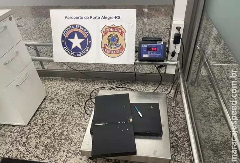 Traficante de MS é flagrado com cocaína no aeroporto de Porto Alegre Traficante de MS é flagrado com cocaína no aeroporto de Porto Alegre