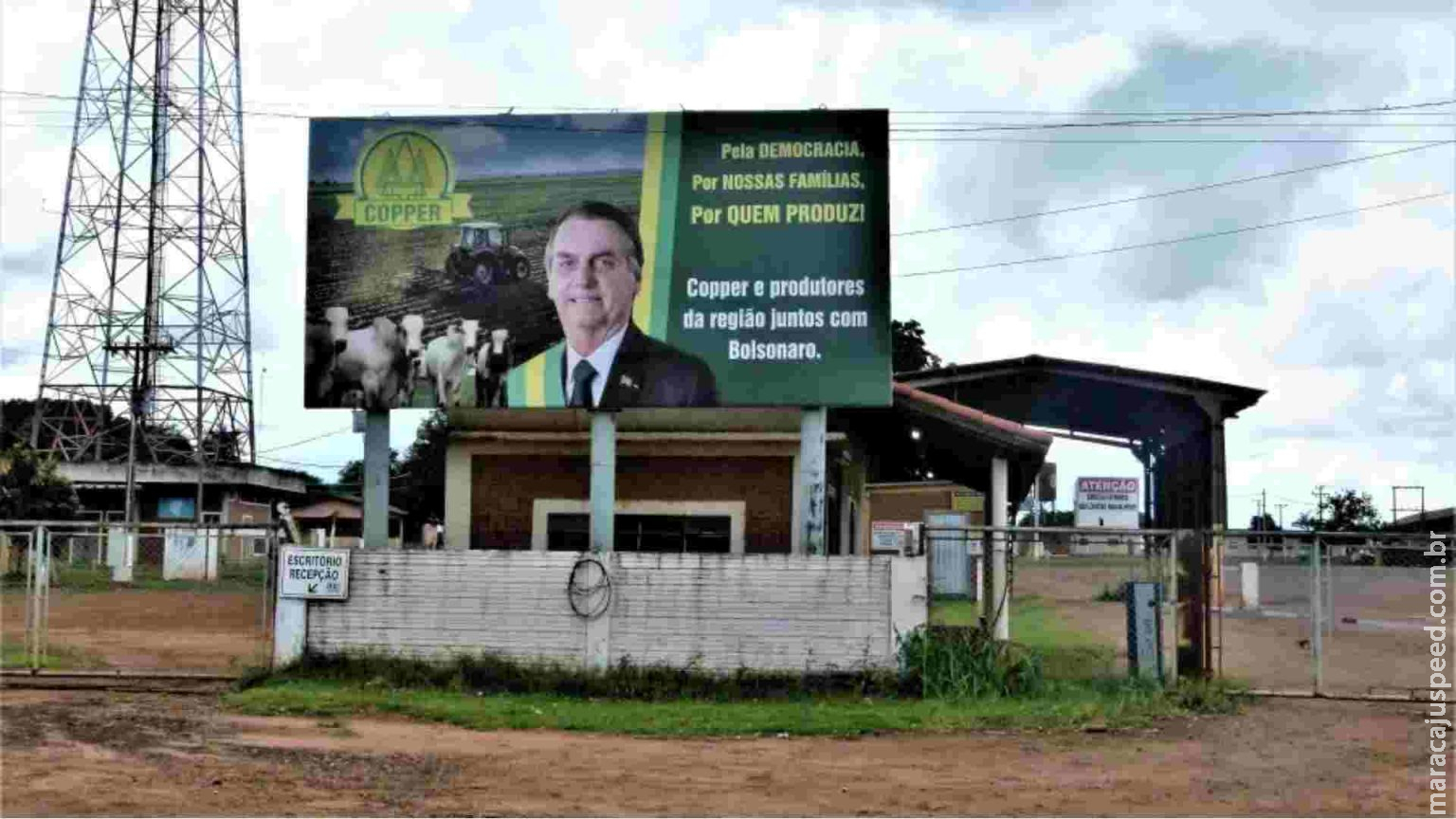 TSE multa cooperativa de MS por propaganda antecipada em outdoor pró-Bolsonaro TSE multa cooperativa de MS por propaganda antecipada em outdoor pró-Bolsonaro