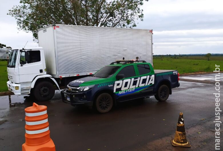 Ambiental recupera caminhão baú roubado que seguia para o Paraguai