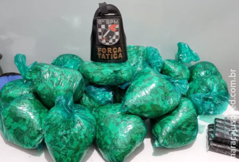 Boliviano é preso em MS levando 9kg de folha de coca