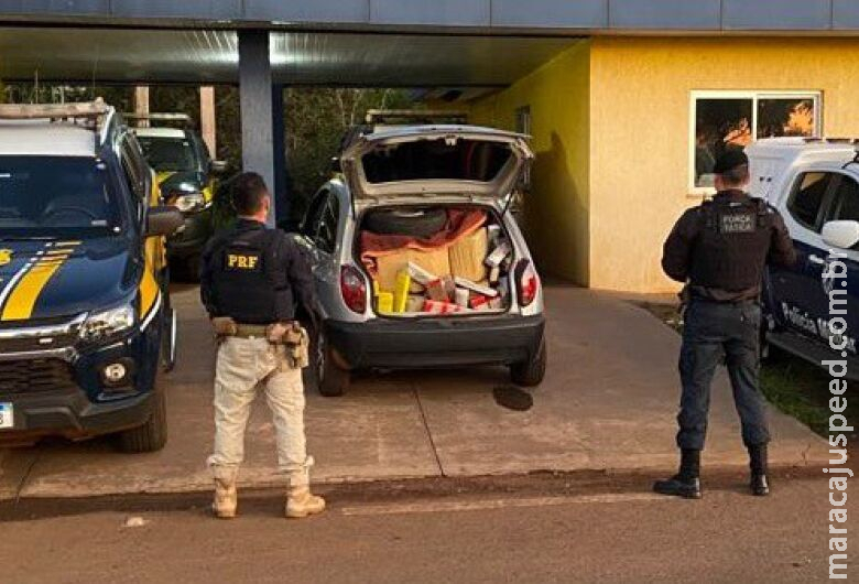 Homem é flagrado com quase meia tonelada de maconha e diz não saber para onde levaria a droga Homem é flagrado com quase meia tonelada de maconha e diz não saber para onde levaria a droga