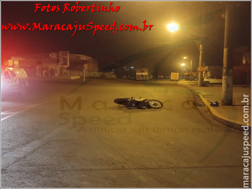 Maracaju: Bombeiros e Polícia Militar atendem ocorrência de queda de moto. Jovem mulher sofreu traumatismo craniano e está em estado grave
