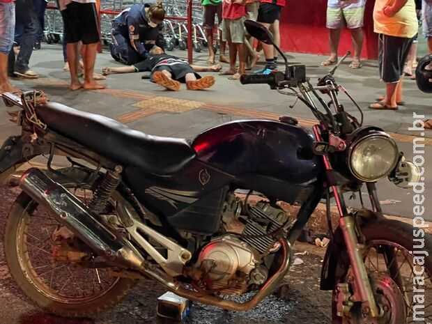 Motociclista ignora placa de pare, bate em carro e fica ferido em Nova Andradina Motociclista ignora placa de pare, bate em carro e fica ferido em Nova Andradina