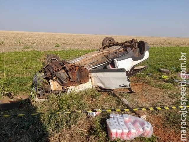 Motorista de MS morre após picape capotar em rodovia de Mato Grosso Motorista de MS morre após picape capotar em rodovia de Mato Grosso