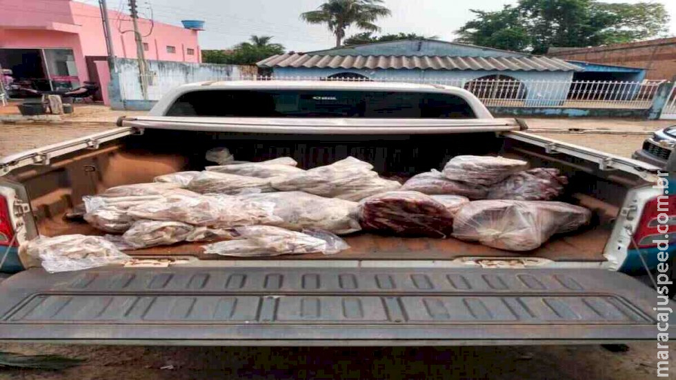 Polícia Civil e Iagro apreendem mais de 500 kg de carne estragada em mercados de Nioaque