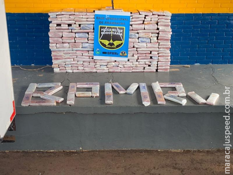 Polícia Militar Rodoviária apreende 400 kg de maconha em Amambai
