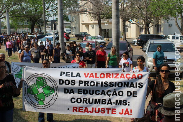 Prefeito de Corumbá não tem plano contra greve de professores Prefeito de Corumbá não tem plano contra greve de professores