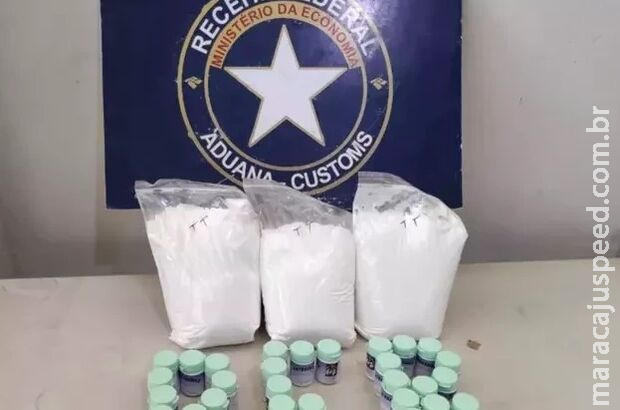 Cocaína escondida em caixas de remédio saiu do MS para Recife Cocaína escondida em caixas de remédio saiu do MS para Recife